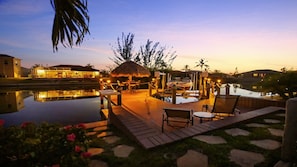 Romantic atmosphere on the canal