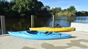 2 Kayaks by the Dock