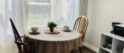 Cozy dining area