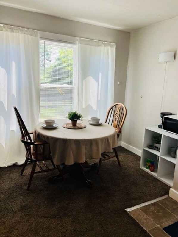 Cozy dining area