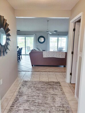 Entry view into Family Room