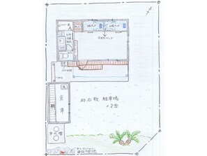 Floor plan Parking for 3 cars is possible