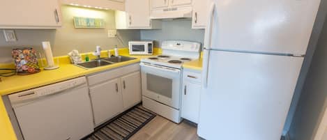 Large Kitchen Area with Full Sized Appliances