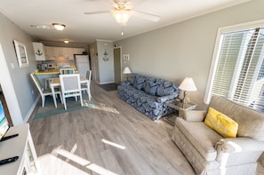 Large Living/Dining Room Area, Beautifully Decorate