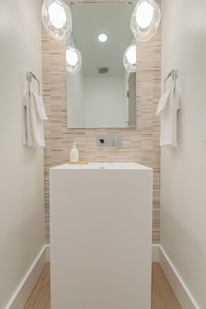 Half bathroom shared