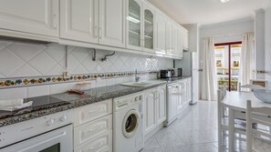 The kitchen has plenty of natural light and is also fully equipped
#kitchen #homemade #meals #algarve #portugal