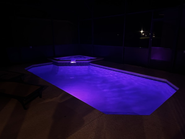 Evenings at the pool transform into serene retreats, where the gentle water melds with starlit skies for an enchanting end to your day.