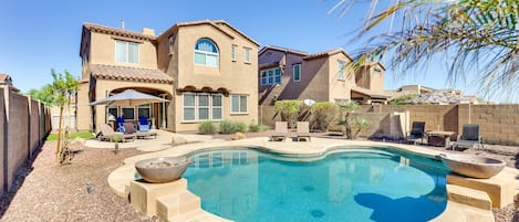 Goodyear Vacation Rental | 4BR | 2.5BA | 2,336 Sq Ft | Stairs to Access