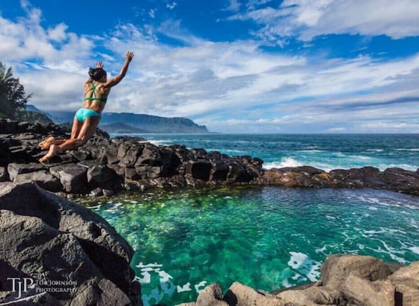 Queen's Bath in Princeville.
