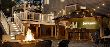 Gather for magical nights under the stars with our newly built deck and patio