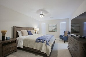 Master bedroom 1 with King bed