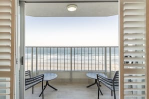As you open the door you will be welcomed this amazing beach view and the invigorating sea breeze.