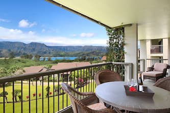 Hanalei Bay Resort-A/C, Beach, Bali Hai Views from 3 Lanai's, Washer & Dryer