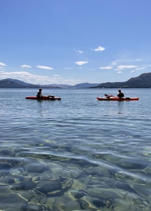 Enjoy pristine water as you kayak