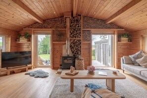 The living room at Fell Lodge, Lancashire