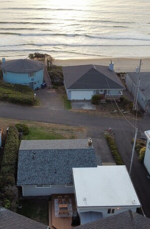 Looking west