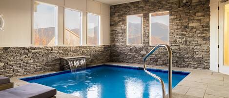 Big windows to take in big mountain views while you swim in your own private indoor pool - perfect for seasons…especially holidays in the Smokies