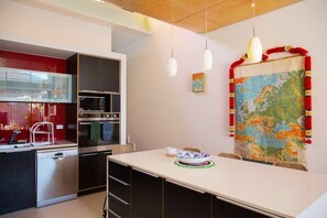 The chef's kitchen
