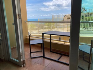 Bistro set at private balcony