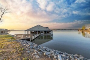 Our boathouse on the main lake.