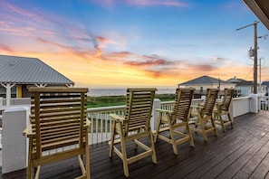 Amazing beachfront views from the balcony