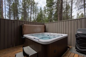 Hot tub with private patio