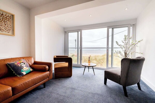 Sea views from the lounge