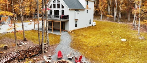 This is one special property in the Jim Thorpe area of the Pocono Mountains. Nestled on a huge lot, there is so much room for privacy and peaceful relaxation. Everything is new in this newly constructed 3 story home. 