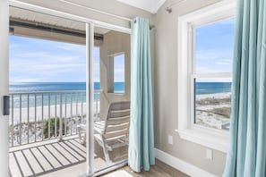 Corner views of the gulf and the beach