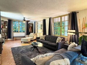 Enjoy the natural light and views from the living room