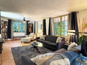 Enjoy the natural light and views from the living room