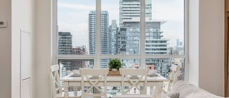 Dining table with a view