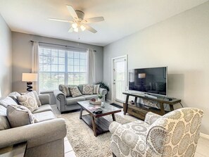 Relax and unwind in this spacious, inviting living room. Your perfect retreat after a day of adventure!