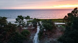 Utsikt mot havet/stranden