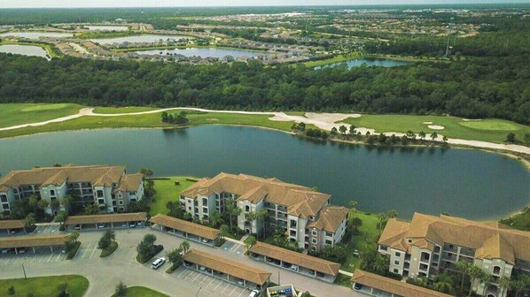 Large Lake With Golf Course