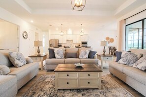 Three Plush Couches