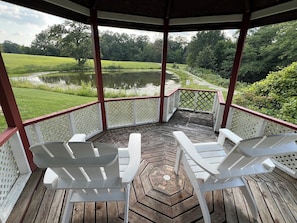 Relax and listen to the frogs at night!