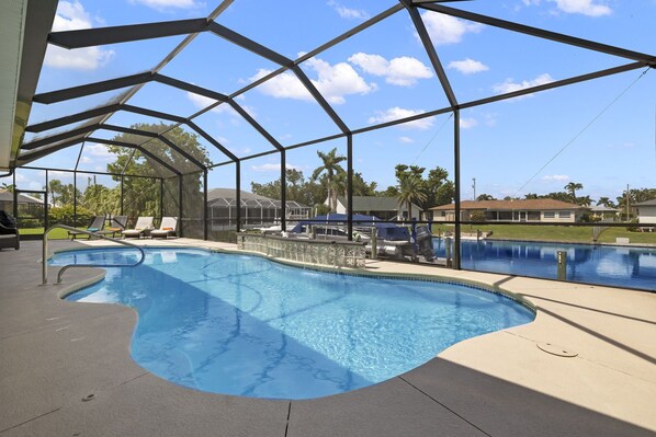 Pool & Canal view