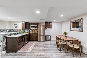 Kitchenette and eating area.