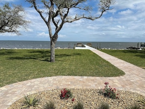 Front lawn and Core Sound view.