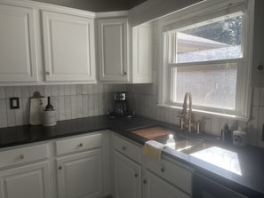 Newly remodeled kitchen with updated appliances