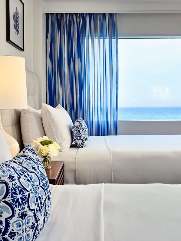 Ocean View Unit with Two Double Beds
