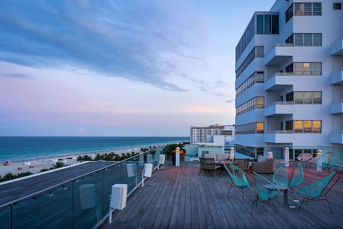 Beachside Luxury & Miami’s Vibrant Energy! Penthouse with Private Kitchen!