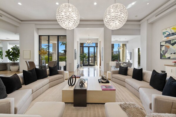 Great Room is Spacious, Perfect for Hosting