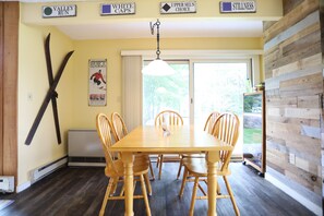 Dinning Area with Patio Access in Garden Level Condo