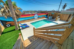 Backyard oasis.