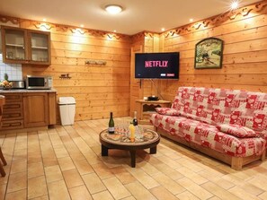 Appartement La Cabane du Bas, salon, ChĂątel Les Portes du Soleil