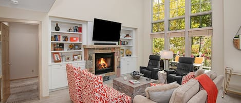 Main Floor Living Room W/ Gas Fireplace
