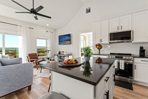 Open concept kitchen to entertain.