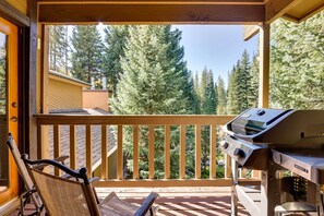 Private Balcony | Creek View | Gas Grill